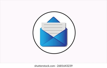 Ícone de e-mail elegante e minimalista com um envelope clássico — perfeito para as necessidades de e-mail, mensagens e comunicação. Vetor totalmente editável, ideal para aplicativos, sites e marcas.