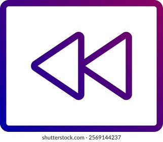 A sleek and minimalist play button icon set against a square backdrop, ideal for media players and music apps. Clean lines and balanced design ensure easy recognition.
