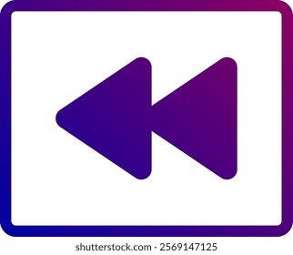 A sleek and minimalist play button icon set against a square backdrop, ideal for media players and music apps. Clean lines and balanced design ensure easy recognition.
