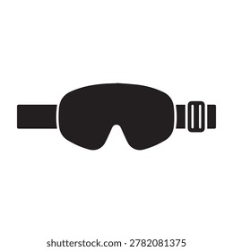 A sleek, minimalist side view illustration of a virtual reality headset with a strap and adjustable side piece, rendered in solid black with subtle shading for depth. The design emphasizes a modern, t.