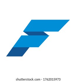 logotipo F para organización o empresa individual