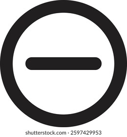 A sleek and minimalistic sign icon in outline style perfect for UI UX design, mobile apps, web interfaces and digital projects The thin, clean lines provide a modern and versatile look for various