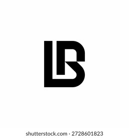 Monograma elegante e espelhado de 'b' e 'p' com caminhos monolinares limpos e uma sensação futurista e equilibrada.