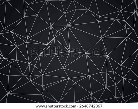 A sleek and modern abstract design featuring a mesh of interconnected triangles. Ideal for digital projects, technology themes, and futuristic designs.