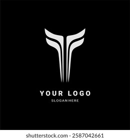  A sleek and modern abstract logo with a futuristic winged emblem. Ideal for branding, corporate identity, tech, aviation, gaming, and luxury industries.

Keywords language: English