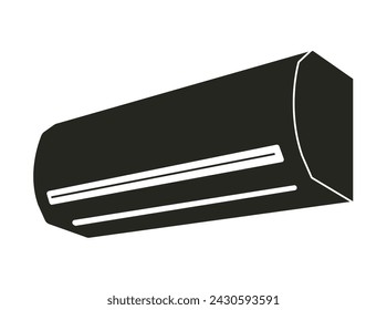 A sleek, modern air conditioner unit designed for efficient cooling with advanced vector airflow technology for uniform distribution and energy savings