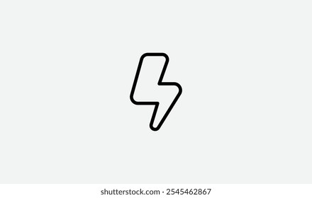 A sleek and modern bolt icon, representing energy, power, and speed. Perfect for tech, electricity, and dynamic projects. Simple yet impactful design for various creative uses.