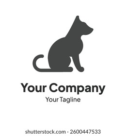 A sleek and modern cat silhouette logo conveys trust and style This graphic element is perfect for branding vet clinics or pet stores