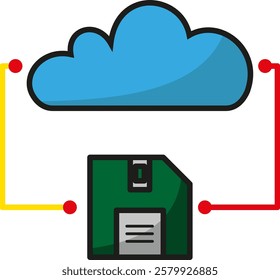 A sleek and modern cloud icon representing internet connectivity and digital access. Ideal for web, mobile apps, and business presentations