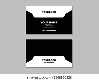 A sleek, modern corporate business card template perfect for professionals. Fully editable files for easy customization. Ideal for any industry looking for a clean, professional brand identity.