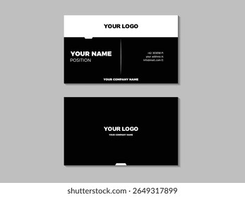 A sleek, modern corporate business card template perfect for professionals. Fully editable files for easy customization. Ideal for any industry looking for a clean, professional brand identity.