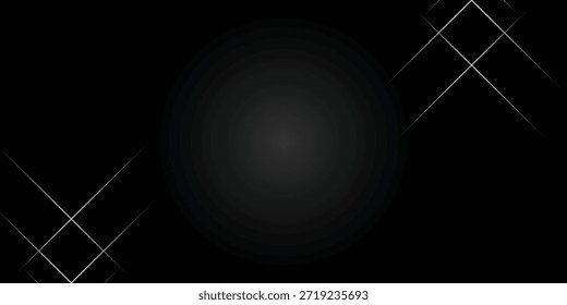 Um plano de fundo escuro moderno e elegante com um gradiente central sutil e delicadas linhas de interseção nos cantos, criando um visual elegante e sofisticado.