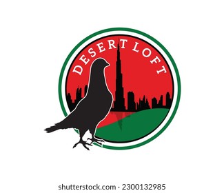 Sleek and modern, the Desert Loft Logo embodies sophistication with its clean lines and contemporary design, leaving a lasting impression.
