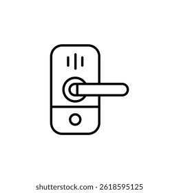 Tecnología de cerradura de puerta digital moderna y elegante para un acceso de seguridad mejorado