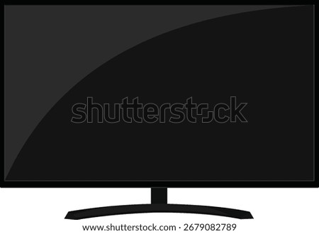 Sleek modern flat screen display mockup for product placement and digital signage designs today