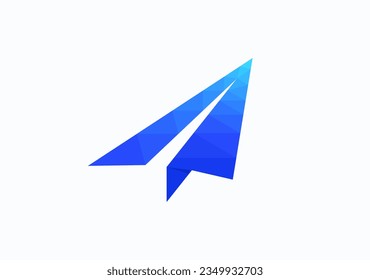 A sleek and modern geometric arrow logo—perfect for representing the sent mail symbol