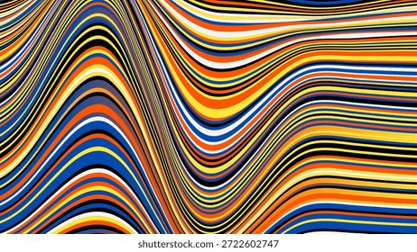 Um design geométrico moderno e elegante moldado pela interação abstrata ilimitada entre simetria, contraste e composição em camadas.