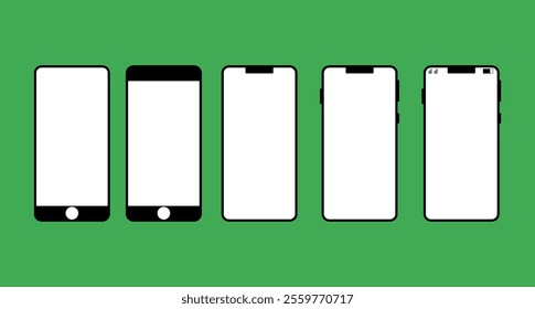 Sleek Modern Handphone Icon Vector