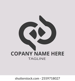 A sleek and modern logo design featuring a stylized circular graphic with interconnected lines resembling a wheel or hub, surrounded by curved lines. Below the graphic, 