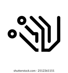 A sleek and modern logo design for an innovative technology company, featuring stylish vector elements that reflect cutting-edge innovation and professionalism, perfect for contemporary branding.