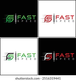 A sleek, modern logo featuring "F" and "S" shaped like a leaf in motion, symbolizing speed, agility, and growth. Ideal for brands focused on innovation, efficiency, minimalist and modern branding.