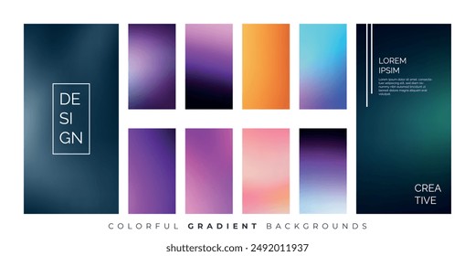 Sleek and Modern Mobile UI Background Gradient Design