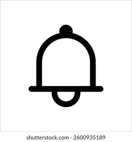 A sleek and modern notification bell icon, perfect for websites, mobile apps, and UI alerts. Essential for push notifications and user engagement.