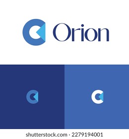 Sleek and modern "O"  shape logo, reflects commitment to innovation, efficiency, completeness, professionalism and confidence, vibrant color adds a touch of creativity and energy.