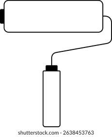 Sleek Modern Paint Roller Icon