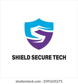 A sleek and modern shield logo with an abstract “S” design, symbolizing security, strength, and protection. Ideal for cybersecurity companies, tech startups, data protection firms.
