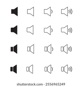 A sleek, modern sound icon representing audio or volume. The design features a speaker cone emitting sound waves, symbolizing sound output. The icon is minimalistic using clean lines composition.