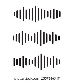 A sleek, modern sound icon representing audio or volume. The design features that emitting sound waves, symbolizing sound output. The icon is minimalistic using clean lines composition. For use in app