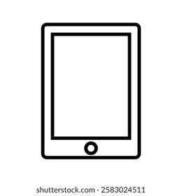 sleek and modern tablet icon, perfect for digital, technology, and mobile-related designs. Ideal for apps, websites, and user interface projects.