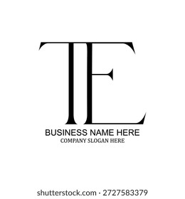Elegantes modernes TE-Logo-Design für Unternehmen und Startups, einzigartige TE-Markendarstellung, kreative TE-Identität, professionelles TE-Symbol, minimalistische flache und Vektorlogo-Inspiration für vielseitige Markenpräsenz