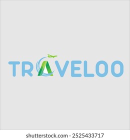  sleek and modern travel agency logo that embodies the spirit of adventure and exploration. The design combines vibrant colors, symbolic travel elements like a globe, airplane, and compass, represent