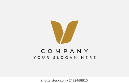 A sleek and modern "V" logo, perfect for conveying sophistication and innovation. Ideal for fashion, luxury brands, and creative agencies.
