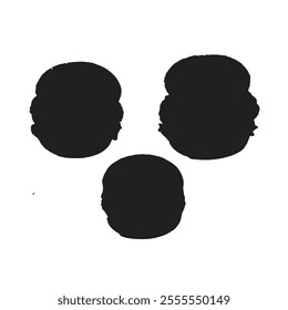 A sleek and modern vector illustration of a burger silhouette, perfect for culinary designs, menus, or branding. Simple yet impactful, it captures the essence of deliciousness.