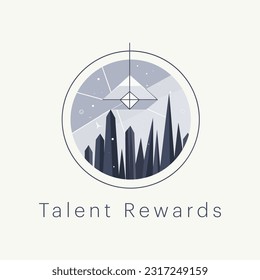a sleek and modern vector logo design, featuring clean lines and minimalist elements, business, cible, innovation copy