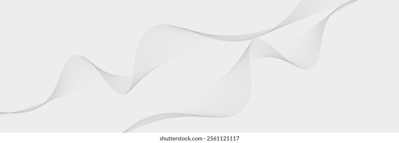 Sleek and Modern White Particle Wave Design with Detailed Textures, Perfect for Minimalist Digital Backgrounds, High-End Visual Projects, and Contemporary Graphic Designs