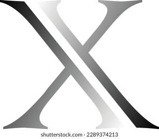 Sleek and modern X vector letter logo design. Perfect for branding and identity projects. Clean lines and bold typography make this logo stand out