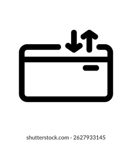Sleek Monochrome Symbol for Secure Financial Transfer