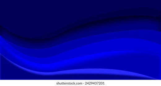 sleek navy blue background, seamlessly blending abstract elements, shadows, and gradients. This artistic banner, void of any human presence, perfectly captures the essence of technology and social 