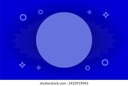 elegante fondo azul marino, que combina a la perfección elementos abstractos, sombras y degradados. Este estandarte artístico, vacío de cualquier presencia humana, captura perfectamente la esencia de la tecnología y de lo social 