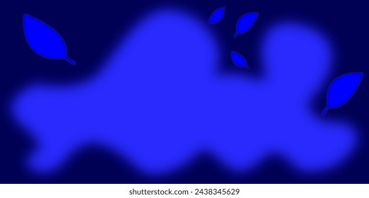 sleek navy blue background, seamlessly blending abstract elements, shadows, and gradients. This artistic banner, void of any human presence, perfectly captures the essence of technology and social
