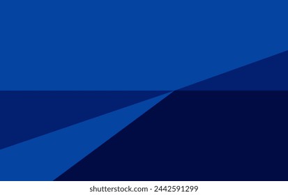 sleek navy blue background, seamlessly blending abstract elements, shadows, and gradients. This artistic banner, void of any human presence