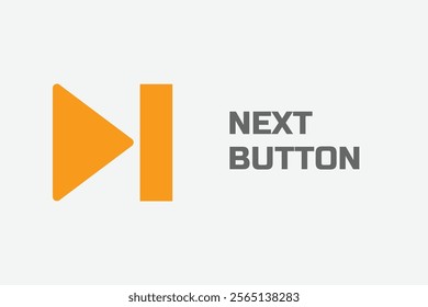 A sleek next-button icon. Designed with minimalistic and modern aesthetics. Next Icon