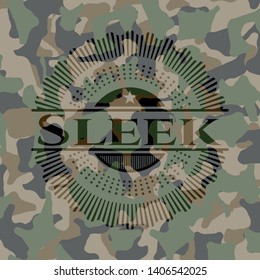 Sleek on camouflaged pattern. Vector Illustration. Detailed.