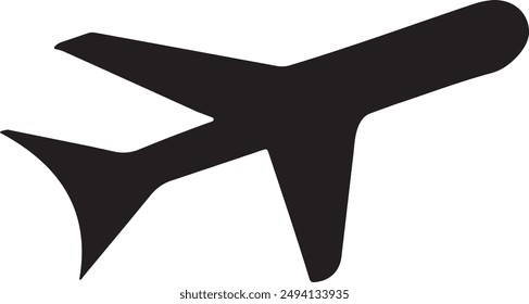 a sleek plane and modern vector illustration
