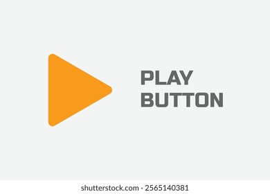 A sleek play button icon. Designed with minimalistic and modern aesthetics. Play Icon