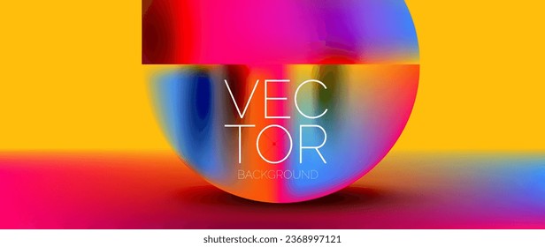 Podio espumoso con composición abstracta de cuadrados, círculos y triángulos, adornado con gradientes fluidos vibrantes para papel de pared, banner, fondo, página de aterrizaje, arte de pared, invitación, impresión, afiche